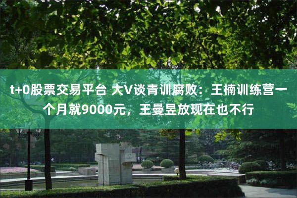 t+0股票交易平台 大V谈青训腐败：王楠训练营一个月就9000元，王曼昱放现在也不行