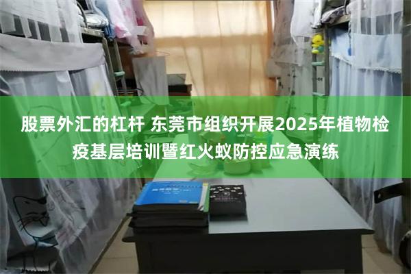 股票外汇的杠杆 东莞市组织开展2025年植物检疫基层培训暨红火蚁防控应急演练