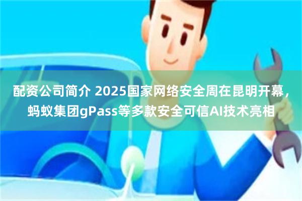 配资公司简介 2025国家网络安全周在昆明开幕，蚂蚁集团gPass等多款安全可信AI技术亮相